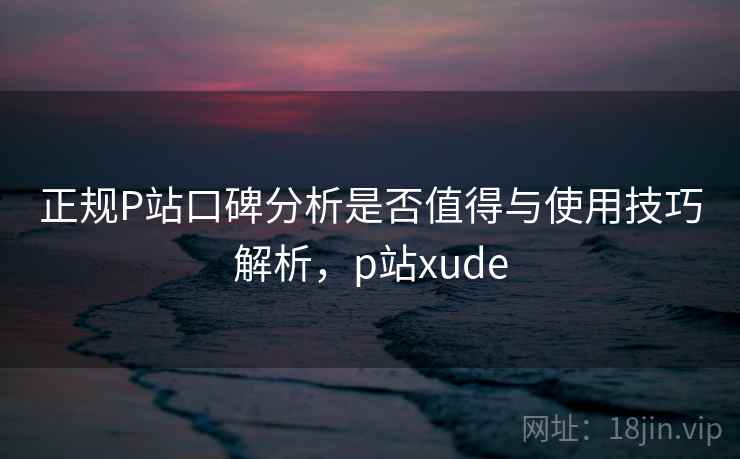 正规P站口碑分析是否值得与使用技巧解析，p站xude  第1张