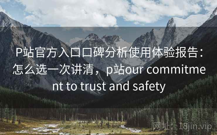 P站官方入口口碑分析使用体验报告:怎么选一次讲清,p站our commitment to trust and safety 第2张 P站官方入口口碑分析使用体验报告:怎么选一次讲清,p站our commitment to trust and safety 第2张