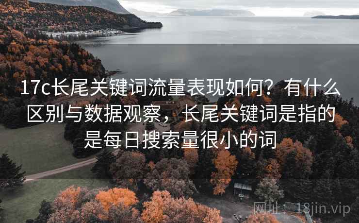 17c长尾关键词流量表现如何?有什么区别与数据观察,长尾关键词是指的是每日搜索量很小的词 第2张 17c长尾关键词流量表现如何?有什么区别与数据观察,长尾关键词是指的是每日搜索量很小的词 第2张