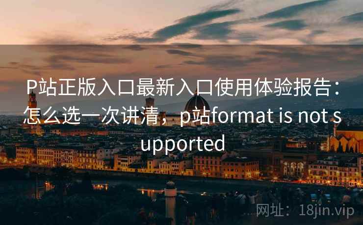 P站正版入口最新入口使用体验报告：怎么选一次讲清，p站format is not supported  第2张