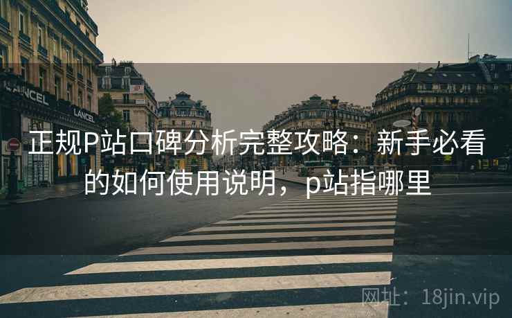 正规P站口碑分析完整攻略:新手必看的如何使用说明,p站指哪里 第2张 正规P站口碑分析完整攻略:新手必看的如何使用说明,p站指哪里 第2张