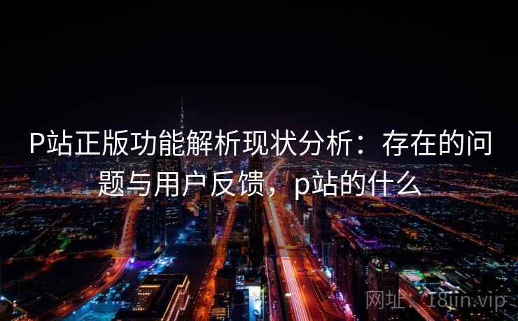 P站正版功能解析现状分析:存在的问题与用户反馈,p站的什么 第1张 P站正版功能解析现状分析:存在的问题与用户反馈,p站的什么 第1张