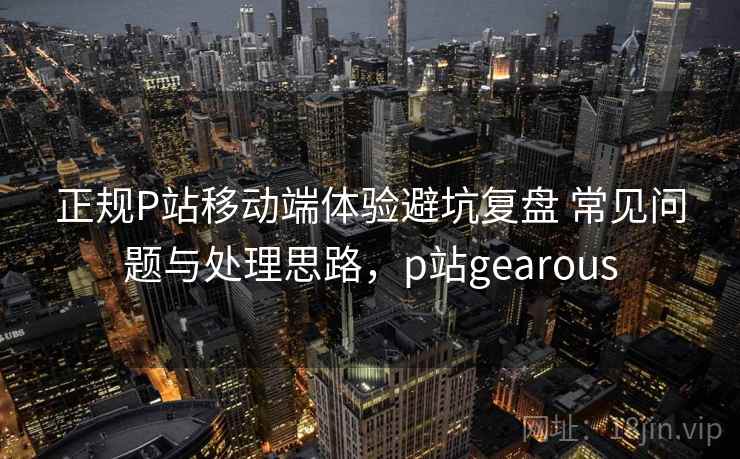 正规P站移动端体验避坑复盘 常见问题与处理思路,p站gearous 第1张 正规P站移动端体验避坑复盘 常见问题与处理思路,p站gearous 第1张